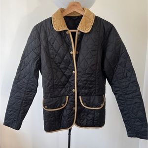 Ladies Barbour Jacket in Black and Gold - US Size 8